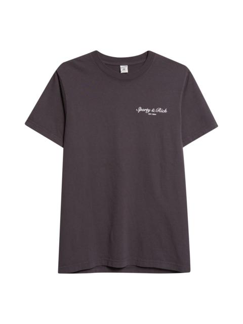 Sporty & Rich Sporty & Rich Stallion Oversize Cotton Graphic T-Shirt in Faded Black at Nordstrom