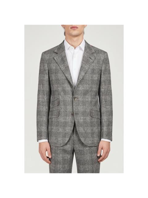 Brunello Cucinelli Brunello Cucinelli Medium Grey Plaid Tailored Suit
