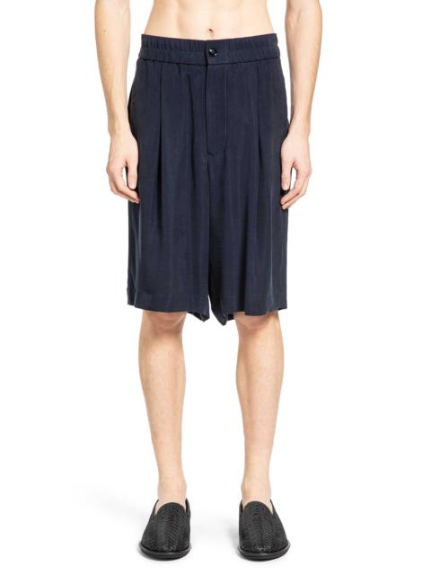 GIORGIO ARMANI Asv Cupro Basketweave Bermuda Shorts