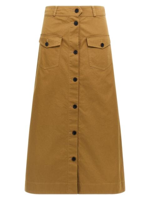 Saint Laurent Women Midi Skirt