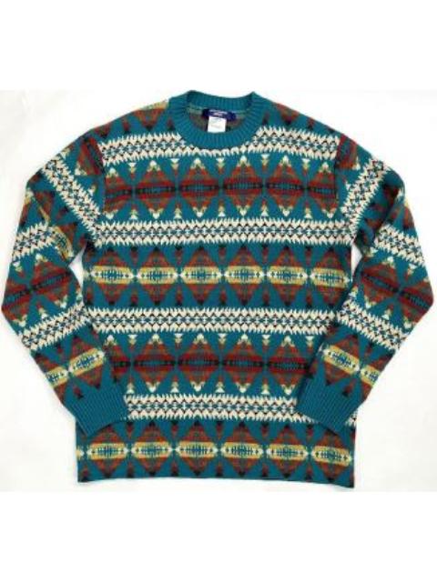Junya Watanabe MAN Junya Watanabe Men Intarsia-Knit Wool Jumper From Junya Watanabe Featuring Turquoise Blue-Green, Mul