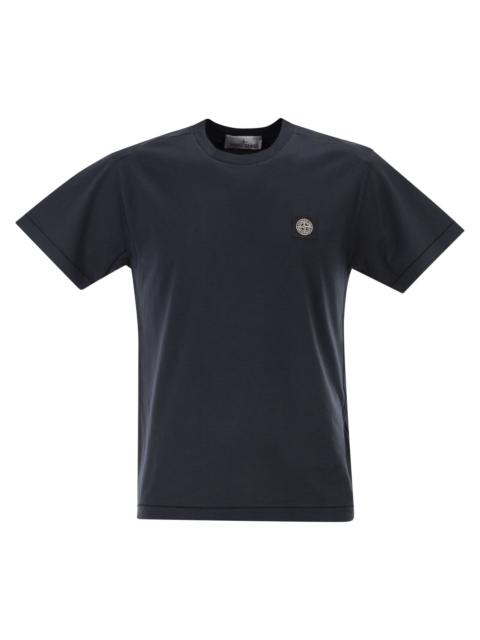 Stone Island Stone Island Men Slim Fit T-Shirt With Compass Patch