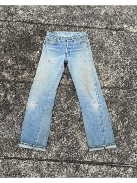 VINTAGE LEVIS 501 REDLINE SELVEDGE DISTRESS DENIM JEANS