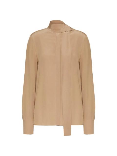 Valentino Valentino Garavani Scarf-Detail Silk Blouse