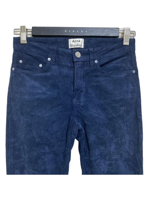 Acne Studios Acne Studios Skin 5 Cord Navy Velvet Courduroy Pants