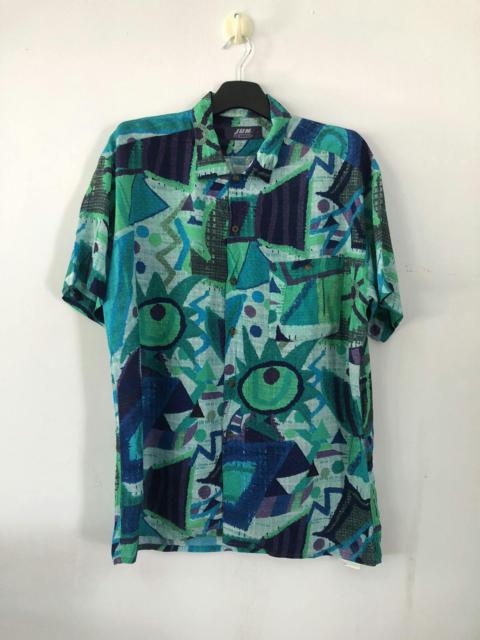 junhashimoto Vtg JUNMEN Rayon Shirt hawaii