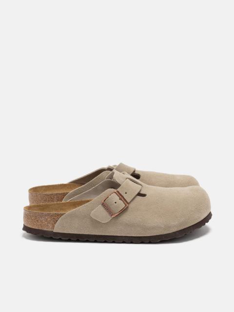 BIRKENSTOCK Boston Soft Footbed Taupe Suede
