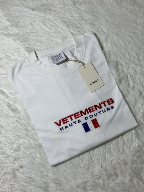 VETEMENTS Vetements Haute Couture Logo White T Shirt