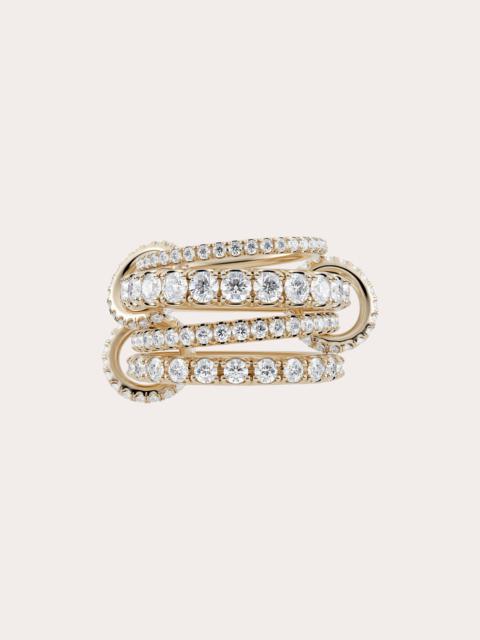 Spinelli Kilcollin Alix 18K Gold Diamond Linked Rings
