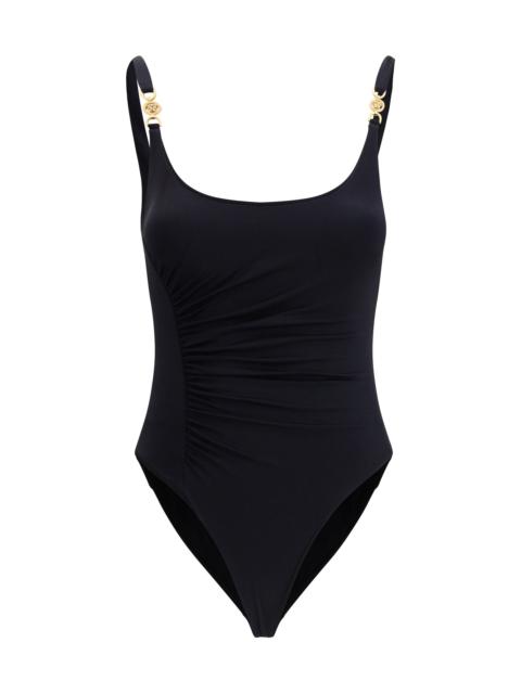 VERSACE Versace Medusa ’95 Gathered Swimsuit Black