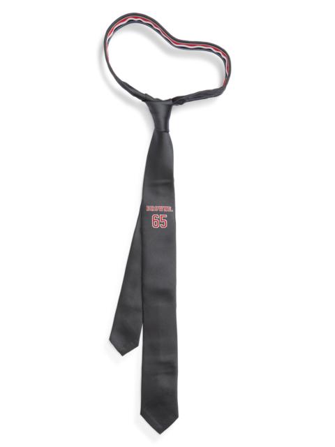Thom Browne Thom Browne Classic Browne 65 Silk Tie in Dark Grey at Nordstrom