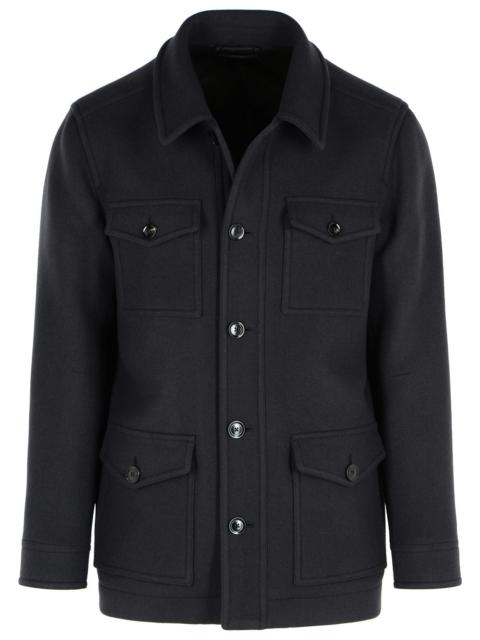 TOM FORD Tom Ford Navy Virgin Wool Jacket Men