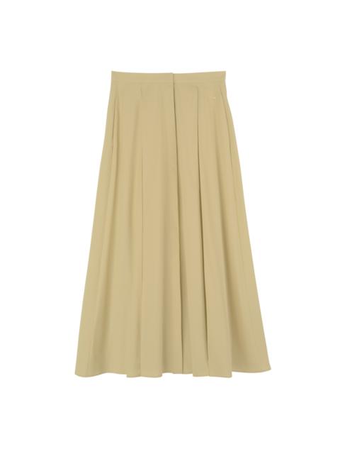 Longchamp Midi skirt Pistachio - Popelin