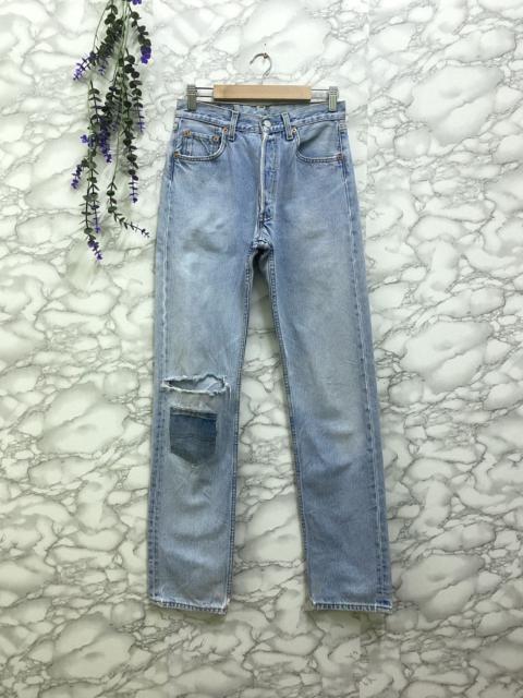 Other Designers Vintage 90s Levis 501 Light Wash Distressed DenimJeans