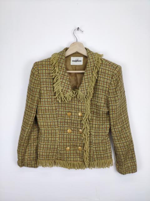 Other Designers Designer - Vintage Wool Tweed Jacket Chanel Style
