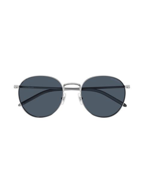 Montblanc Montblanc Blue Round Men's Sunglasses MB0343SA 003 55