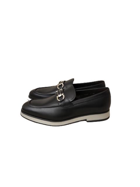 FERRAGAMO Nabucco Black Leather Loafers