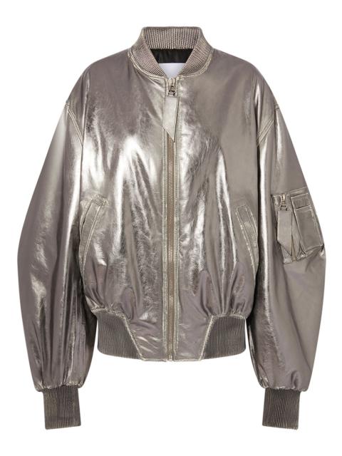 THE ATTICO The Attico Women Mirrored Leather Bomber Jacket - Runway