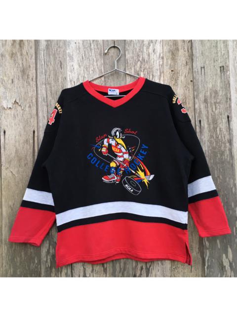 Other Designers Vintage - Vintage NCAA Hockey V Neck Sweatshirt Pull Over