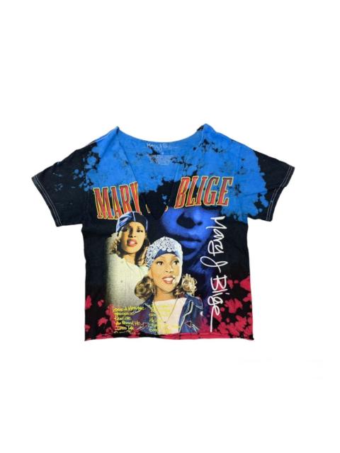 Other Designers Band Tees - Distressed Mary J Blige Vintage cropped Tshirt