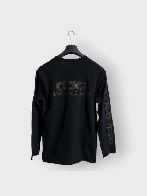 Other Designers CDG by Comme des Garcons - ARCHIVAL! 2010s Comme Des Garcons CDG Black Logo LS Tee (L)