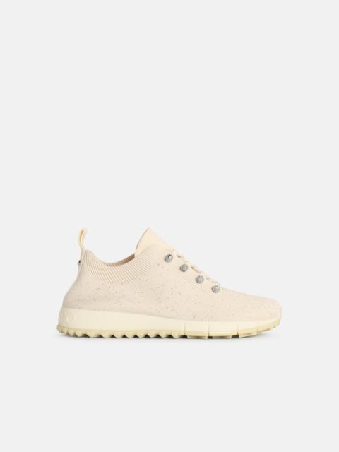 JIMMY CHOO 'VELES' MILK FABRIC SNEAKERS