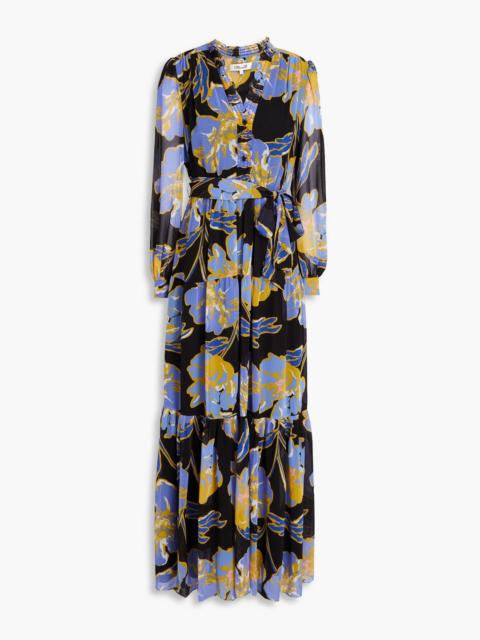 DIANE VON FURSTENBERG Olenna floral-print georgette maxi dress