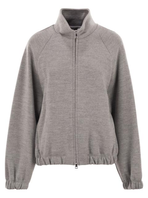 Max Mara Maxmara Women Frine - Double Jersey Sweatshirt In Wool And Cotton