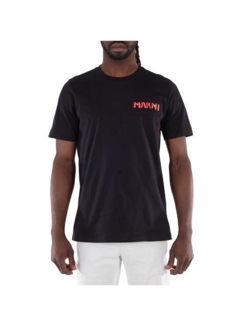 Marni Marni Cotton Patch T-Shirt in Black
