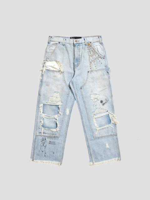 Paly BUSTED DBL KNEE JEAN
