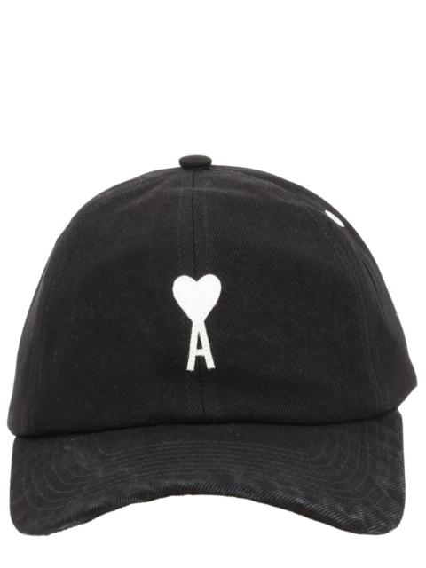 AMI Paris CAPPELLO DA BASEBALL IN COTONE CON LOGO