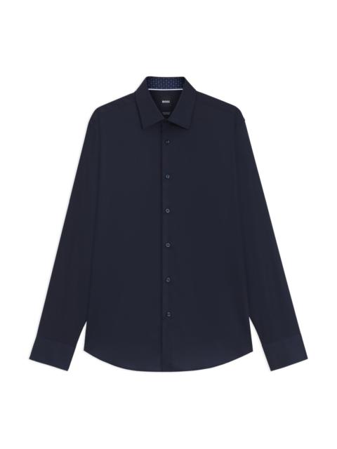 BOSS REGULAR-FIT SHIRT IN EASY-IRON COTTON POPLIN