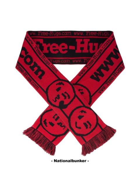Reebok Vetements Free-Hugs.com Red Scarf Fall 2017