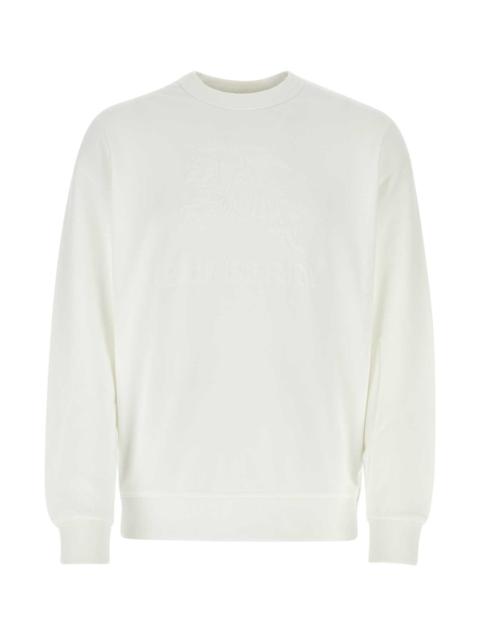 Burberry Burberry Men White Cotton Sweatshirt