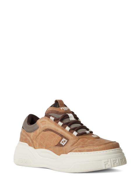 FENDI Fendi Force Sneaker in Brown Arabica Tortor at Nordstrom