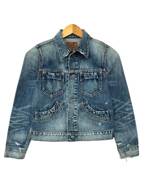 Other Designers Japanese Brand - Rna inc Denim Jacket Rna Distressed Faded Denim Jacket S
