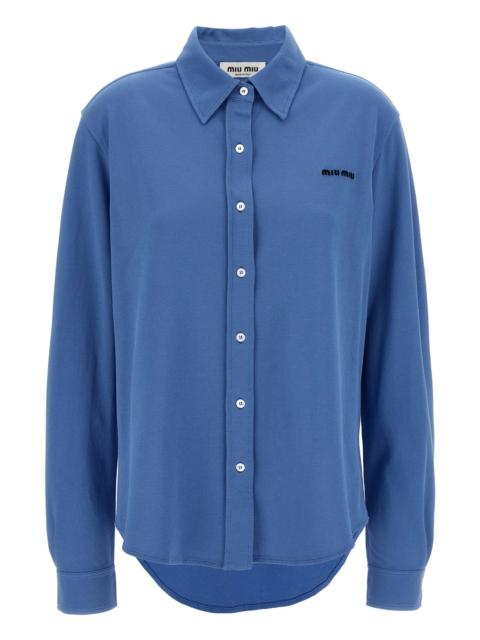 Miu Miu Piqué cotton shirt