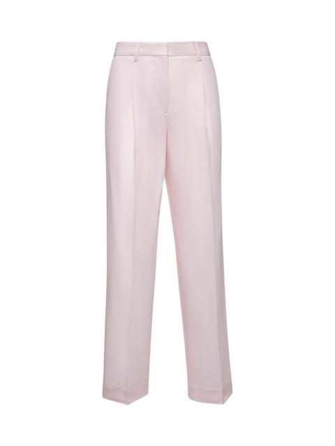 Toteme Women Pink Crisp Cotton Trousers