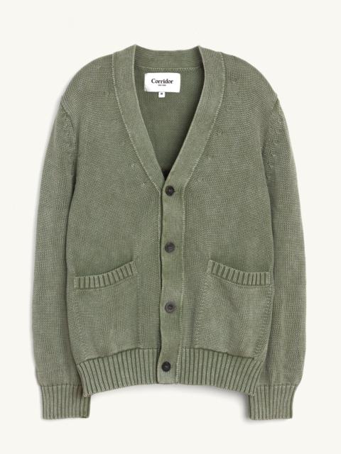 Corridor ACID WASH CARDIGAN - SEAFOAM