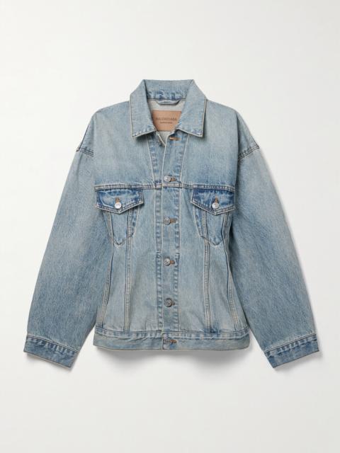 BALENCIAGA Hourglass Oversized Denim Jacket