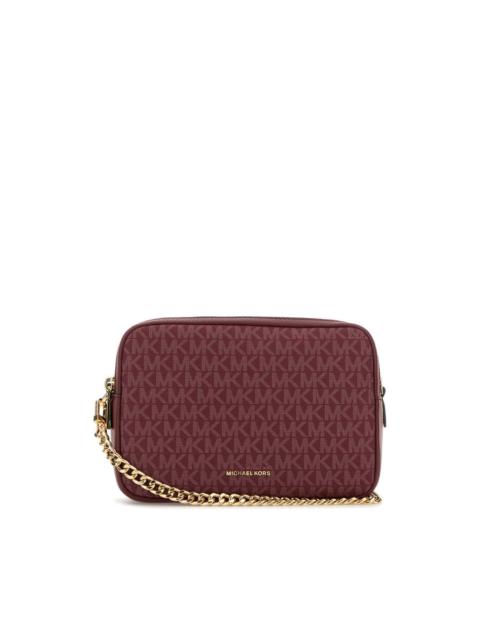 Other Designers Michael Kors Tyrian Purple Canvas Medium Bryant Shoulder Bag