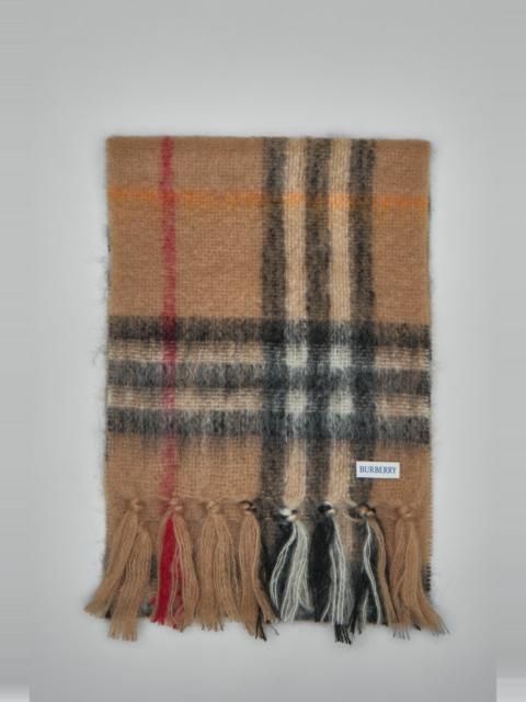 Burberry Checked Fringed Scarf