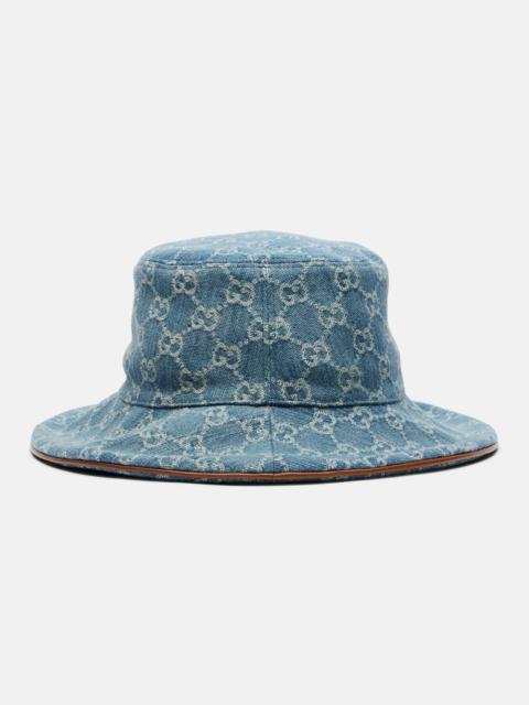GUCCI Horsebit denim bucket hat