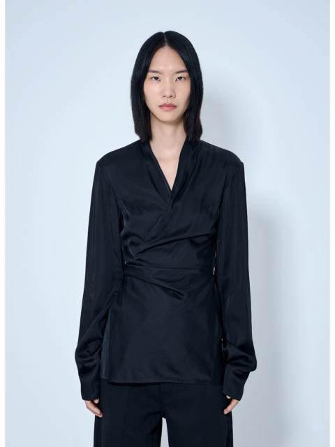 Rick Owens Rick Owens Women Laura Satin Wrap Top