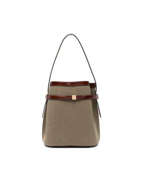 belted bucket bag