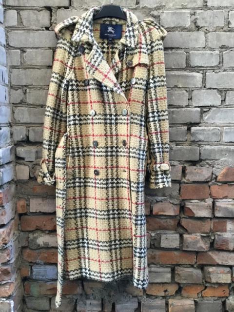 Burberry Wool Plaid Trench-Coat