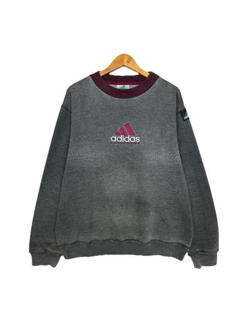 adidas RARE‼️Vintage 90s Adidas Equipment Sweatshirt Grey Sweatshirt