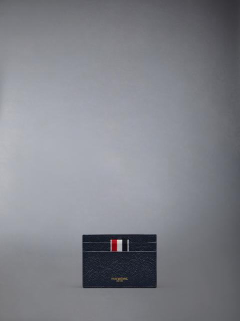 Thom Browne PEBBLE GRAIN LEATHER SINGLE CARD HOLDER