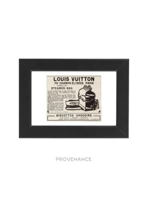 Louis Vuitton Antique Vintage Newsprint Ad - STEAMER-BAG
