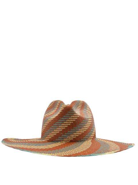 Other Designers Van Palma Terra Beige Ema Straw Large Brim Hat